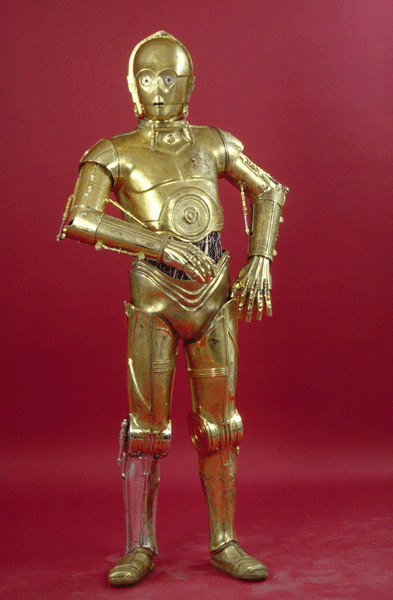  along with its sidekick, R2-D2, appeared in Star Wars.